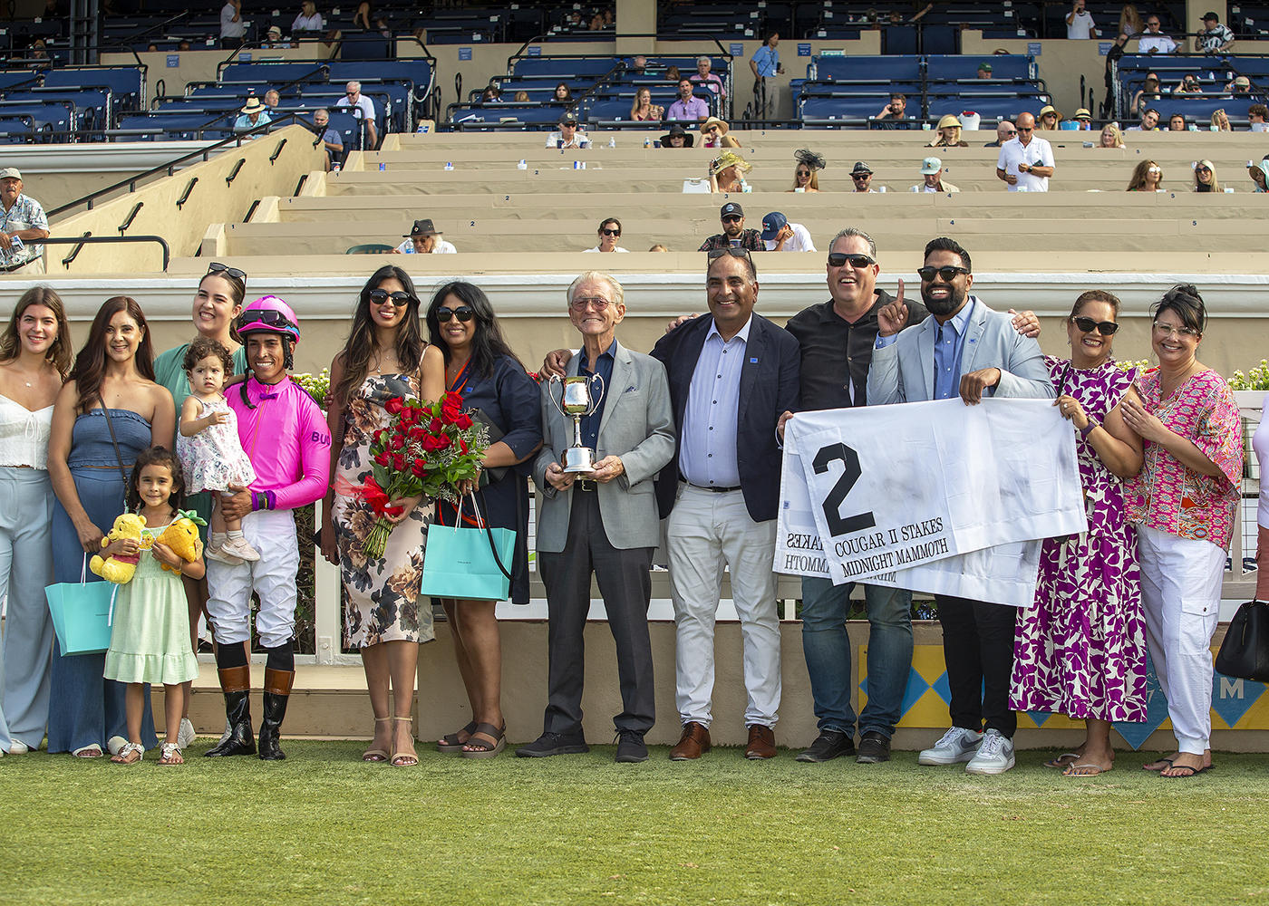 Craig Dollase and the Midnight Mammoth team in the winner’s circle